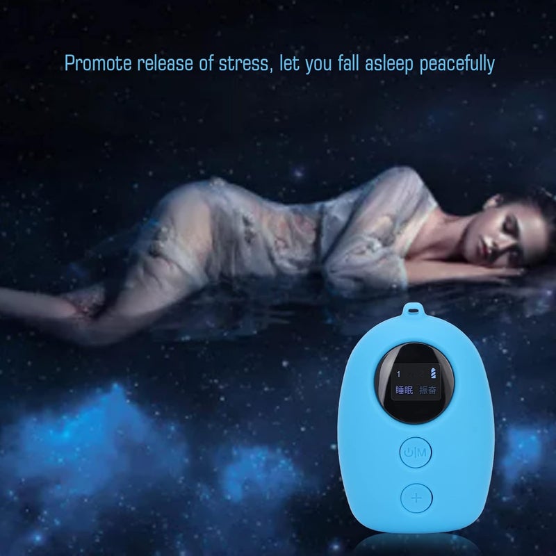 klarako Sleep Aid Device,Sleep Aid Device Hand Held Pressure Relief Sleeping Aid Instrument for Improve Portable Stress Anxiety Relief Sleep Aid Instrument (Blue) - Image 2