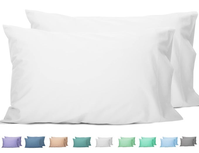 KING PILLOWCASES SET OF 2 100 COTTON KING PILLOW CASES 2 2040 INCHES BRIGHT WHITE SOFT AND BREATHABLE