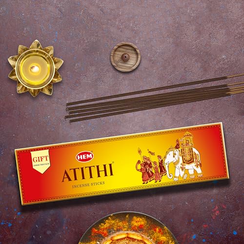 Hem Atithi Incense Sticks | Handcrafted Agarbatti with 100% Natural Fragrance for Meditation, Relaxation & Aromatherapy | Eco-Friendly Packaging | Approx. 60 Sticks | Long-Lasting Aroma | 90g Pack - Image 3