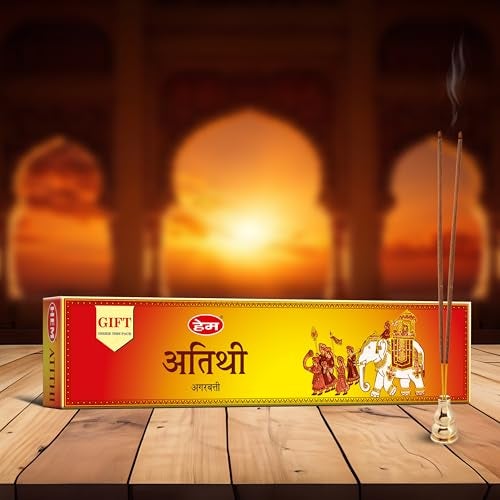 Hem Atithi Incense Sticks | Handcrafted Agarbatti with 100% Natural Fragrance for Meditation, Relaxation & Aromatherapy | Eco-Friendly Packaging | Approx. 60 Sticks | Long-Lasting Aroma | 90g Pack - Image 2