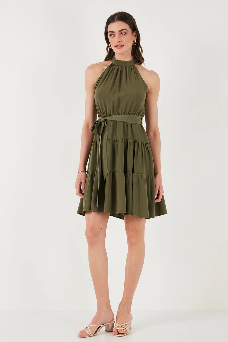ليلا Halter Tiered Dress