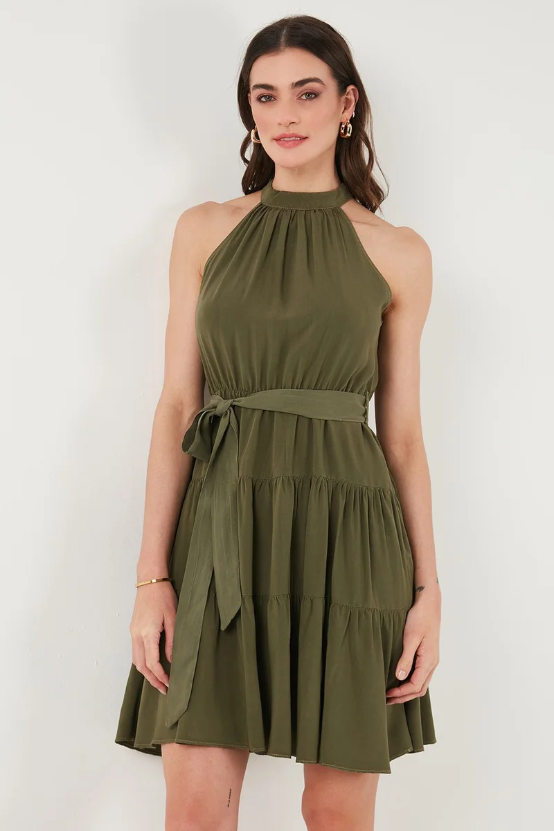 ليلا Halter Tiered Dress