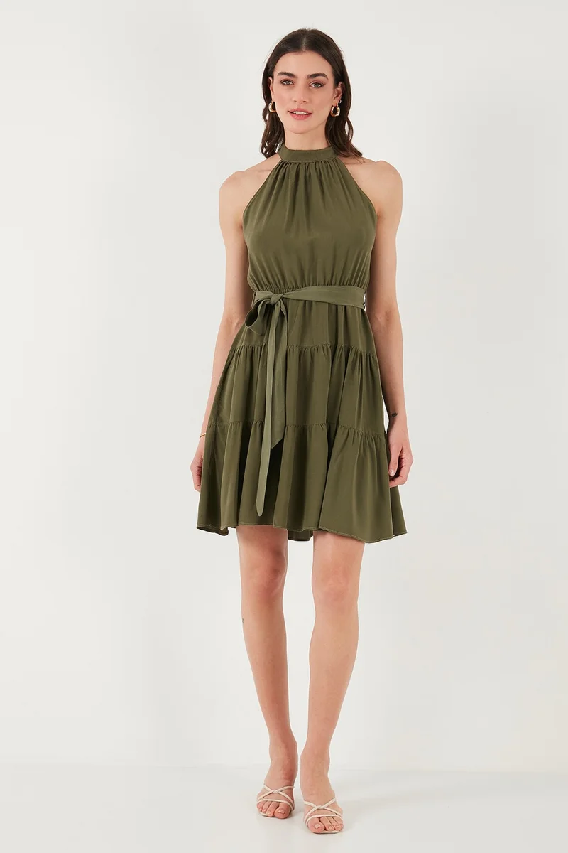 ليلا Halter Tiered Dress