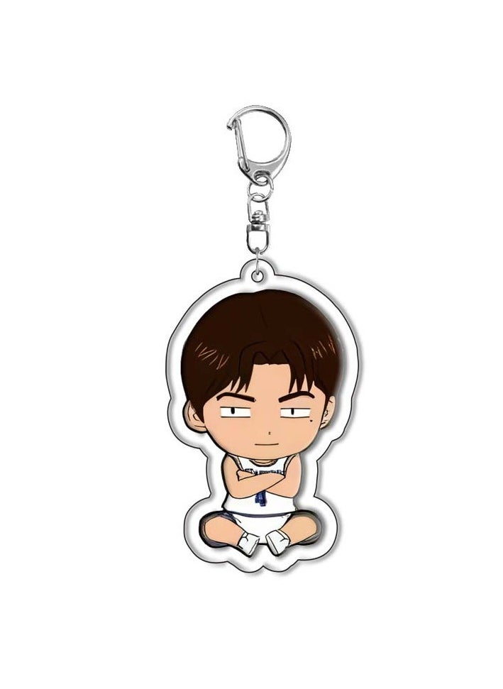 KUYING Creative Slam Dunk Keychain Student Backpack Pendant 