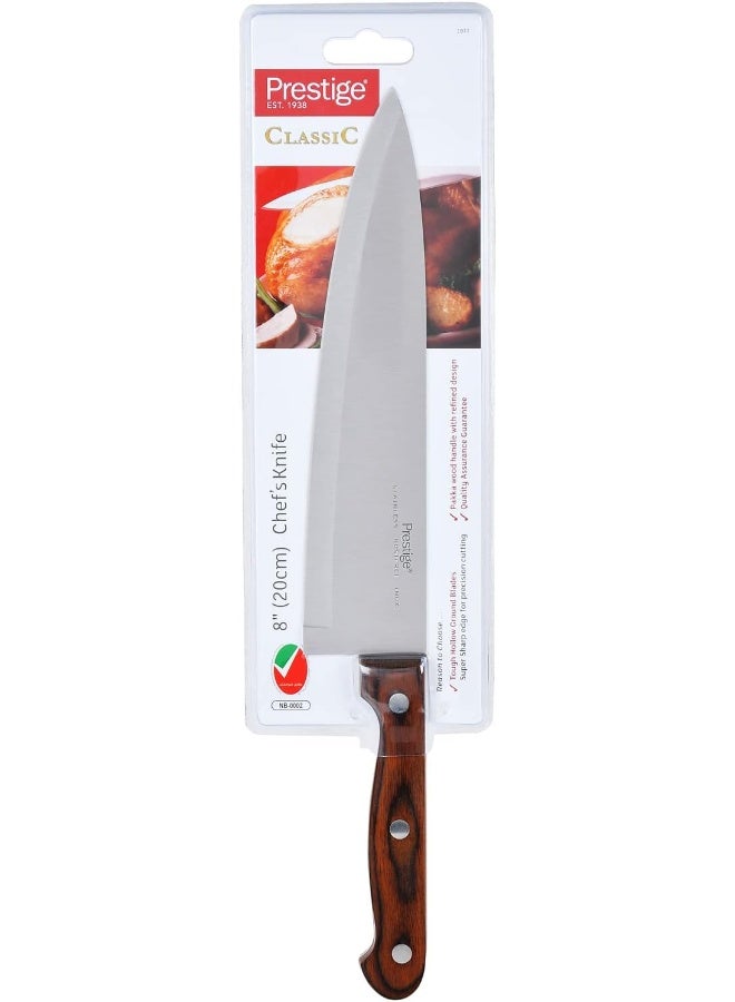 Prestige Vegetable Knife, Pr1977 Brown Silver/Brown 20cm - Image 1