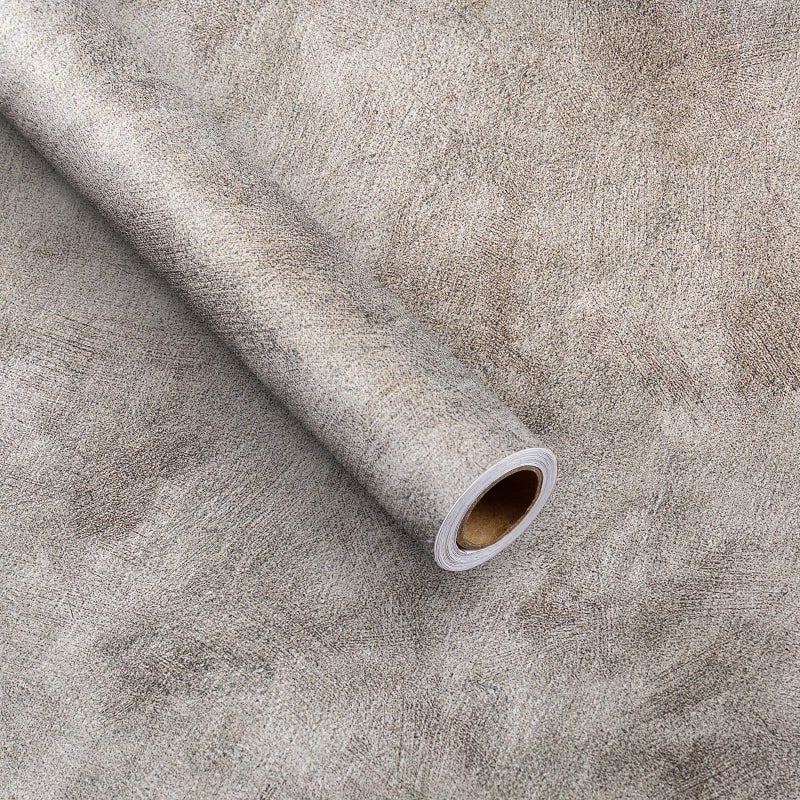 Bumoo Gray Concrete Wallpaper Peel and Stick Contact Paper 16x118In SelfAdhesive Waterproof Removable Light Taupe Stained 3D Texture Modern Grasscloth Vinyl Wrap for Walls Kitchen Bedroom Gym