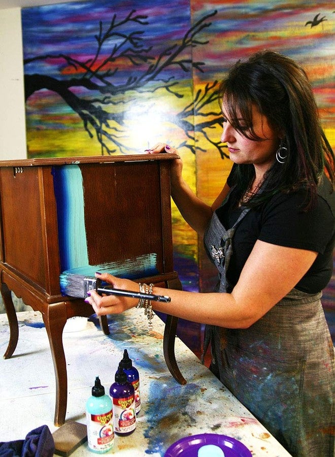 Unicorn SPiT 5771005 Gel Stain and Glaze, White Ning 8.0 FL OZ Bottle - Image 3