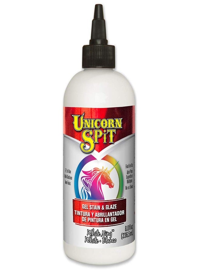 Unicorn SPiT 5771005 Gel Stain and Glaze, White Ning 8.0 FL OZ Bottle - Image 1