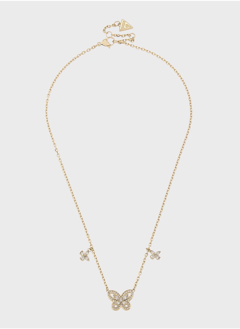 GUESS Lily Butterfly Short Necklace  - Image 1
