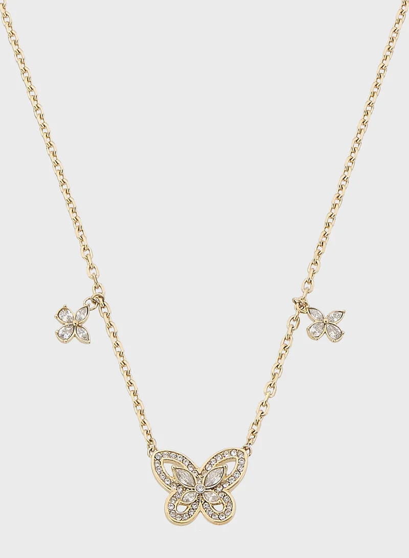جس Lily Butterfly Short Necklace