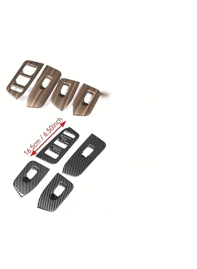 Carbon Fiber 4 Piece Window Button Frame For Jetour Trav Car - Image 2
