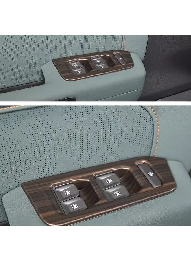 Carbon Fiber 4 Piece Window Button Frame For Jetour Trav Car - Image 1