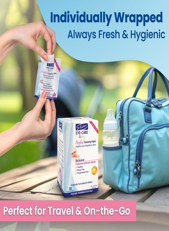 Dr. Fischer Premium Baby Eyelid Wipes, 60 Count, Pre-moistened, Hypoallergenic, Non-Irritating, Rinse Free, Pediatrician Recommended - Image 3