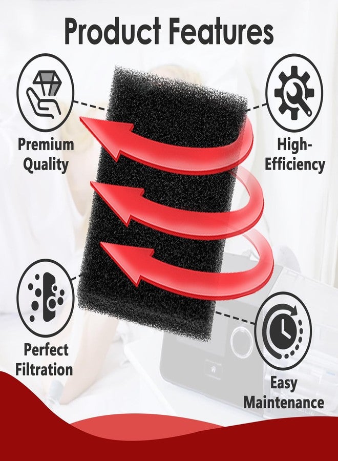 FixlyFido 10 Packs Disposable Filter for CPAP Filter Kit - Compatible with 3B Medical Luna G3 Series CPAP Machines - Replacement Filters for CPAP Machines - for Clean Air (Black) - Image 5