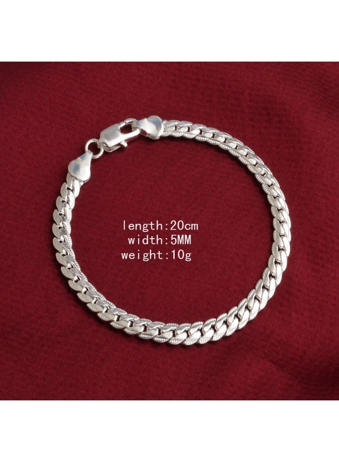 Silver Plated Chain Bracelet - Image 2