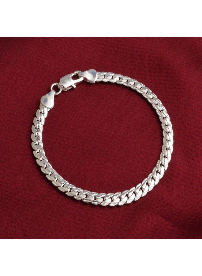 Silver Plated Chain Bracelet - Image 1
