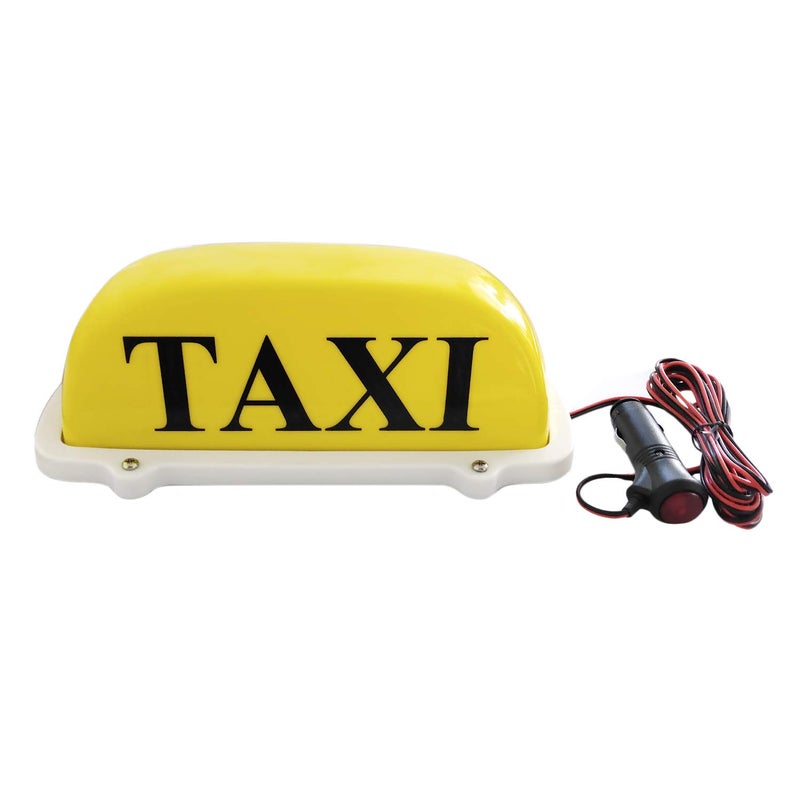 NRC12V Magnetic Waterproof Taxi Cab Roof Top Illuminated Sign Car LED Light Sealed Base with 3m Power Cable