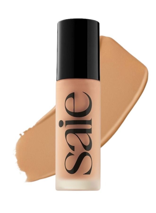 SAIE   Glowy Super Skin Tint Foundation with Hyaluronic Acid ,16 Medium Warm Undertones 30ml - Lightweight, Hydrating Coverage - Image 1