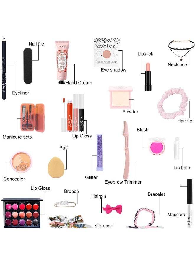 MissTiara All In One Makeup Kit for Women, Full Cosmetic Makeup Starter Set, Travel Makeup Palette with Eyeshadow, Foundation, Lip Gloss for Teenage & Adults - Image 3