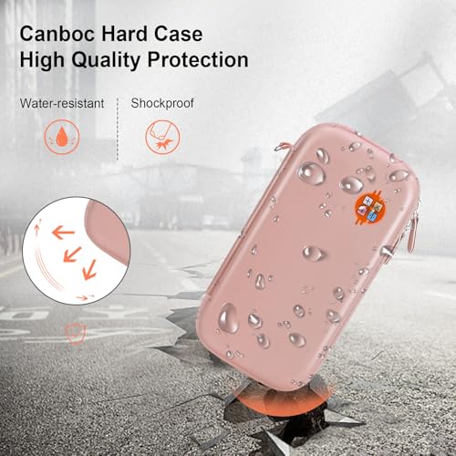 Canboc Carrying Case for Texas Instruments Ti-84 Plus CE/Ti-84 Plus/TI-83 Plus Color Graphing Calculator, Mesh Bag fit Cables, Manual, Rose Gold - Image 4