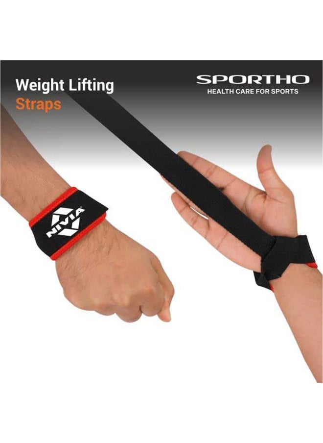 Nivia Weight Lifting Wrist Support | Free Size - Adjustable with Velcro | Material - Cotton Blend | Pain Relief, Gym, Sports, Exercise, Workout, Cycling  - Image 2