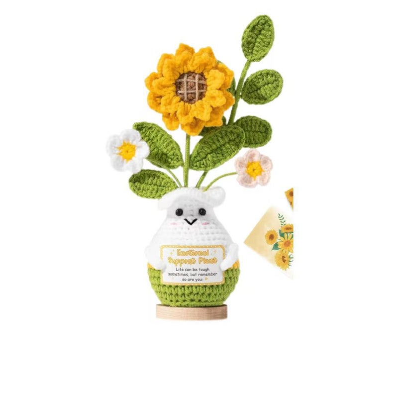 New Funny Potted Ornament Sunflower Decoration Thank You Gift Birthday Tabletop Decor - Image 1