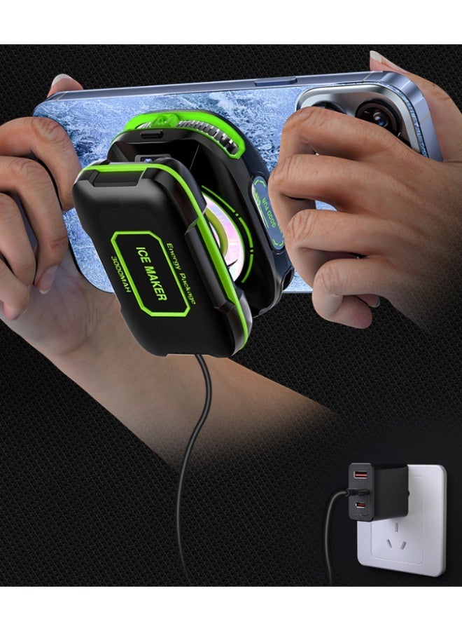 Ice JS85  Black Edition | External Charging, AI Three-Level Temperature Control, Magnetic Back Clip 2-in-1 Semiconductor Cooler - Image 4