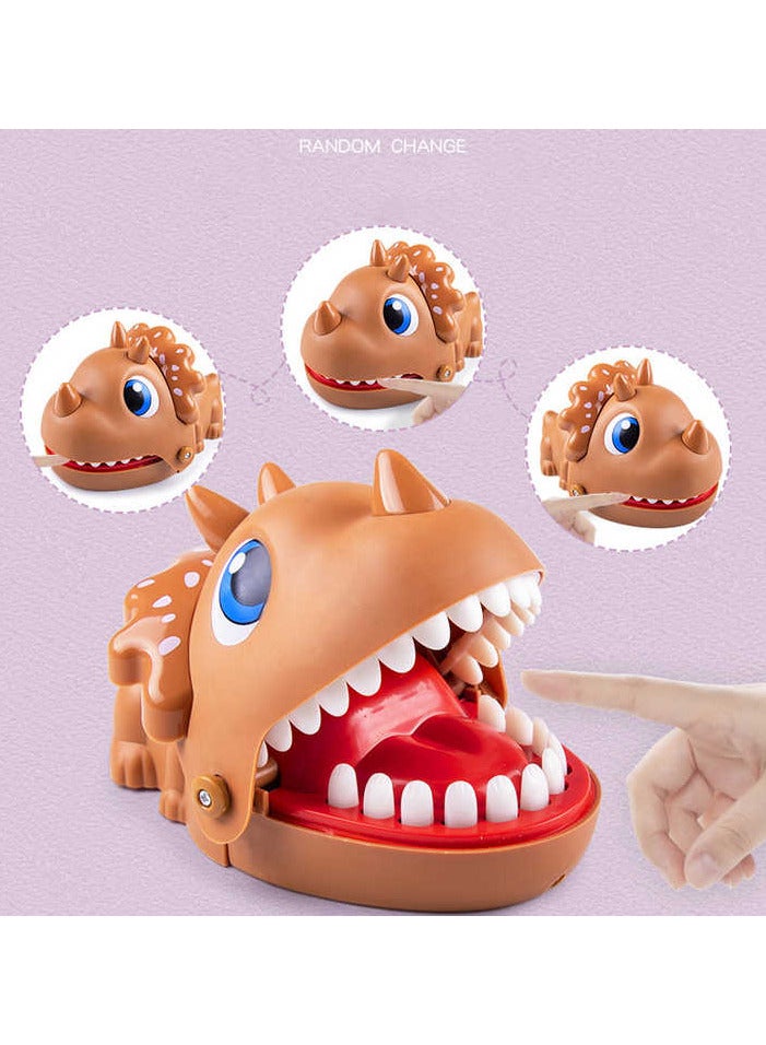 Dinosaur Teeth Toy - Fun Hilarious Mouth Game Biting Finger - Dentist Toy, Crocodile Teeth Toys Game, Interactive Teeth Toy For Seniors, Kids "brown" - Image 1