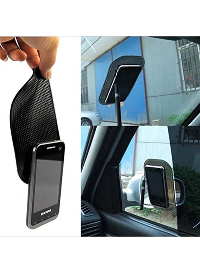 Bysameyee Anti-Slip Pad, Bysameyee Anti-Slide Fixate Sticky Mat for Car Dashboard, Silica Gel Non-Slip Pads for Radar Detector Cellphone, Pad, Keys,Glass, Mirrors, Whiteboards, Metal (Black, 5 Packs) - Image 5