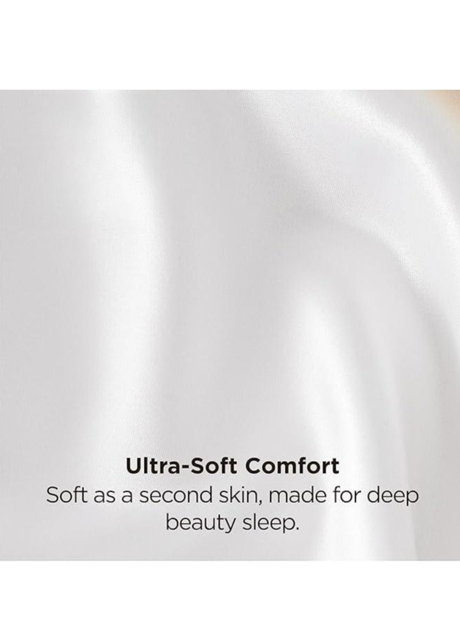 2-Pack Luxurious Mulberry Silk Pillowcases, 25 Momme Satin Weave, Hypoallergenic Solid Color Envelope Closure, Hand Wash Only, Designed for Hair and Skin,120-140gsm - Image 4