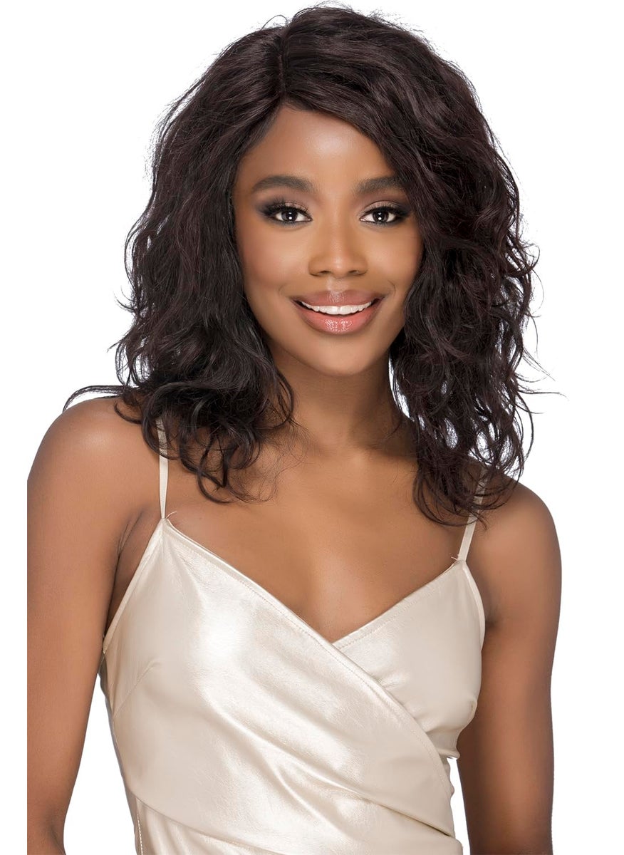 VIVICA A. FOX Vivica A Fox NUKA Remi Natural Human Hair 360 Lace Wig color NATURAL 