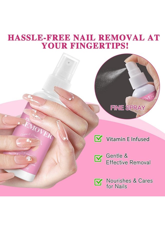 Elaimei Press On Nail Remover 60Ml Glue Remove Off For False Nails Nail Glue Remover Easy Remove Quick Solid Glue Remover Acetone Free And Odorless Not For Uv Gel Or Gel Nail Polish  - Image 2