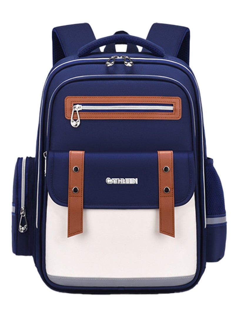 Sky View SKY VIEW Kids Backpack Girls And Boys Lightweight Elementary Schoolbag Cute Large Capacity School Laptop Bookbags For Teens Students With Capybara Doll Pendant And Brooch(Blue Big Size) 