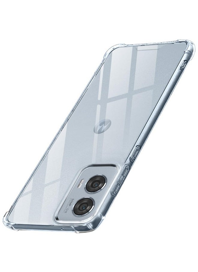 ذا جيفت كارت جراب خلفي شفاف للغاية من TheGiftKart لهاتف Motorola Edge 50 Fusion 5G | حماية 360 درجة | تصميم مقاوم للصدمات | جراب خلفي شفاف لهاتف Moto Edge 50 Fusion 5G (PC & TPU، ممتص صدمات شفاف)  - Image 1