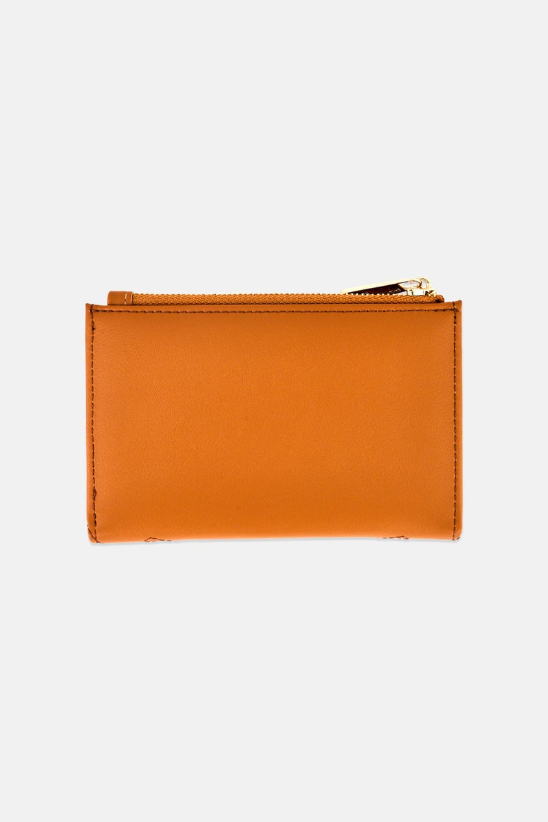 Cavalli Class Women Brand Logo Wallet, Brown - Image 3