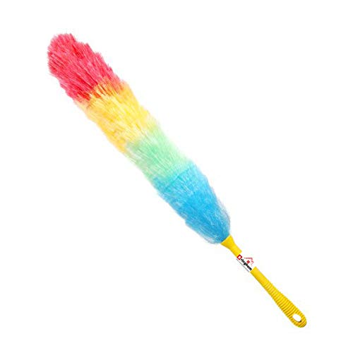 Bringhom Fiber Billy Static Duster for Dusting Cleaning Car, Home Kitchen, Office (1U, Length-30inch) - Multicolors - Image 1