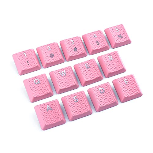 HUYUN Texture Tactility Backlit keycaps Key Cap Replacement for GL Tactile Switch Logit G813 G815 G913 G915 TKL RGB Mechanical Gaming Keyboard (13 Keys, Pink) - Image 3