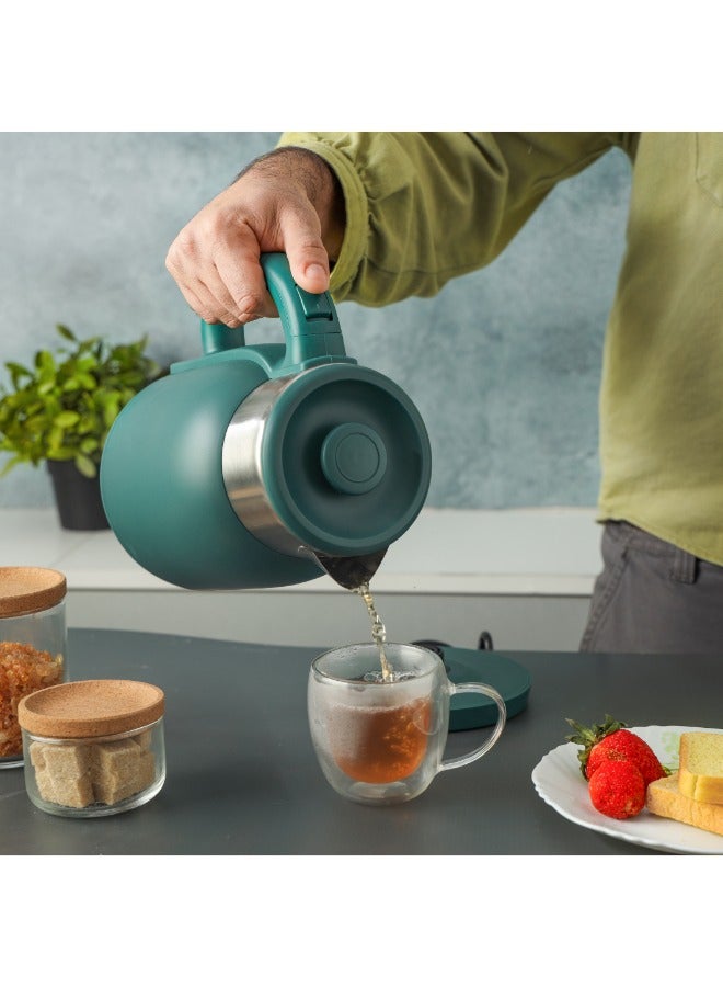 Olsenmark 1.5 L Double Layer Electric Kettle- OMK7027/ 1500 W, 360-Degree Rotation Base with Auto Safety Off/ Perfect for Boiling Water, Milk, Tea/ Overheat Protection, Dry Boil Protection/ Blue - Image 3