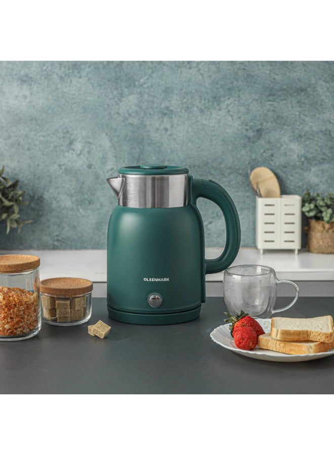 Olsenmark 1.5 L Double Layer Electric Kettle- OMK7027/ 1500 W, 360-Degree Rotation Base with Auto Safety Off/ Perfect for Boiling Water, Milk, Tea/ Overheat Protection, Dry Boil Protection/ Blue - Image 5