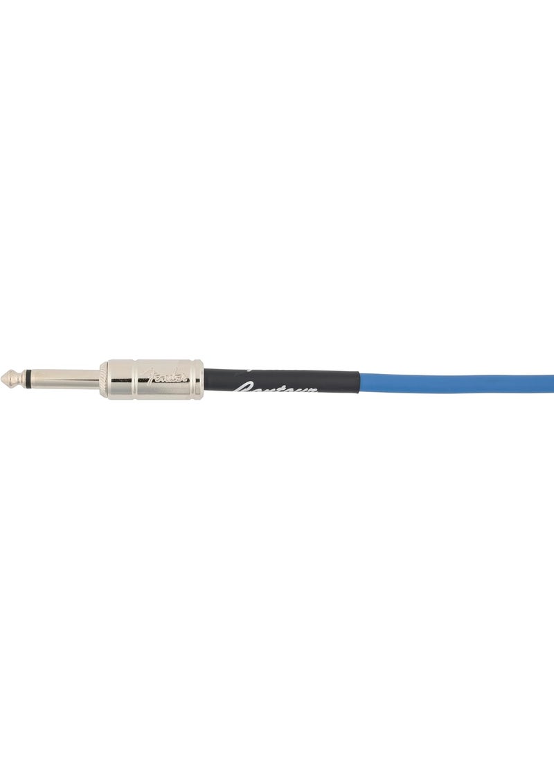 FENDER Fender Contour Coiled Instrument Cable Guitar Accessories StraightAngle Lake Placid Blue 30 ft  - Image 2