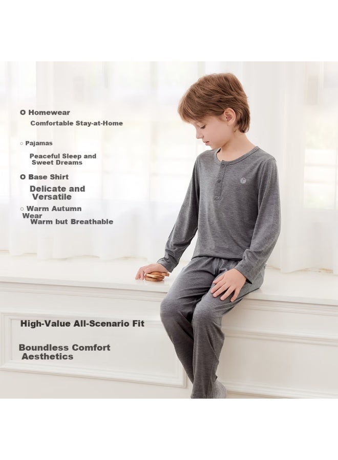 Junejunior [babylove Sub-brand] Children's Antibacterial Autumn Spring Homewear Pajama Set For Boys And Girls - Image 2
