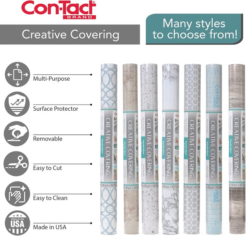 Con-Tact Brand Creative Clear Covering, Versatile and Self-Adhesive Shelf Liner, Transparent Privacy Film, Protective Clear Vinyl, 18'' x 9', Clear Glossy - Image 4