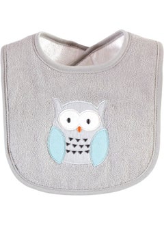 hudson baby Hudson Baby Unisex Baby Cotton Terry Drooler Bibs with Fiber Filling, Neutral Woodland, One Size  - Image 3