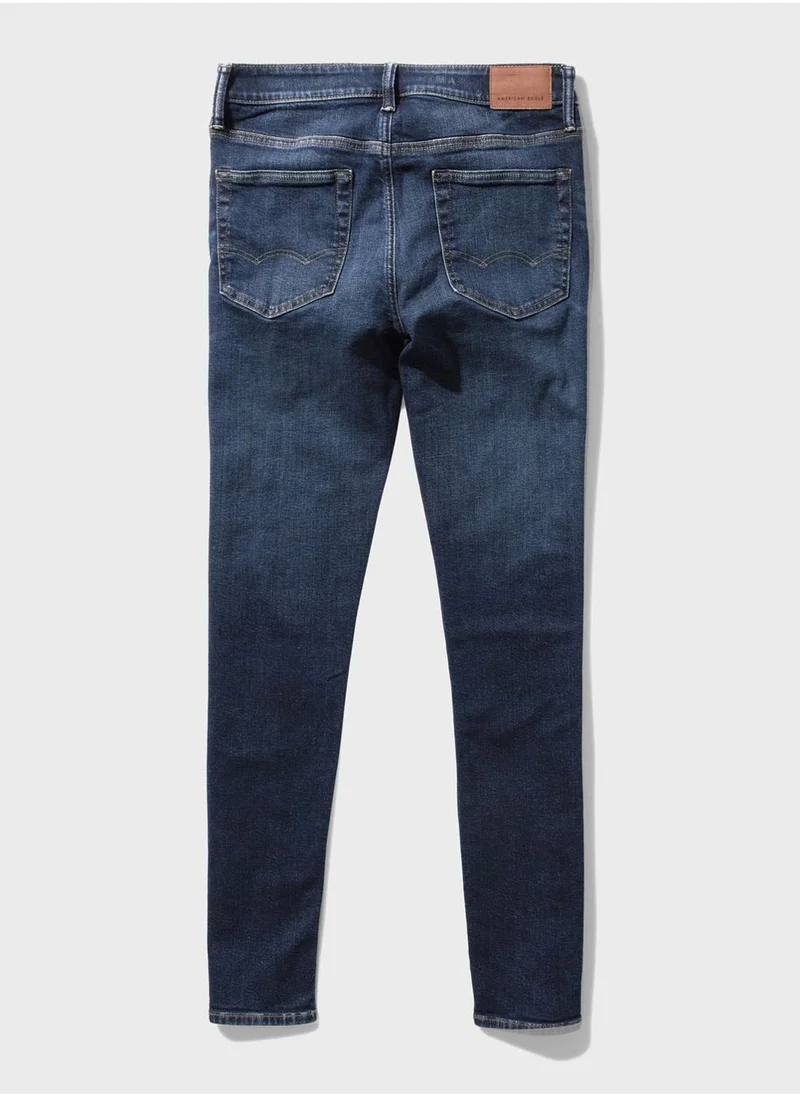 American Eagle Mid Wash Skinny Fit Jeans