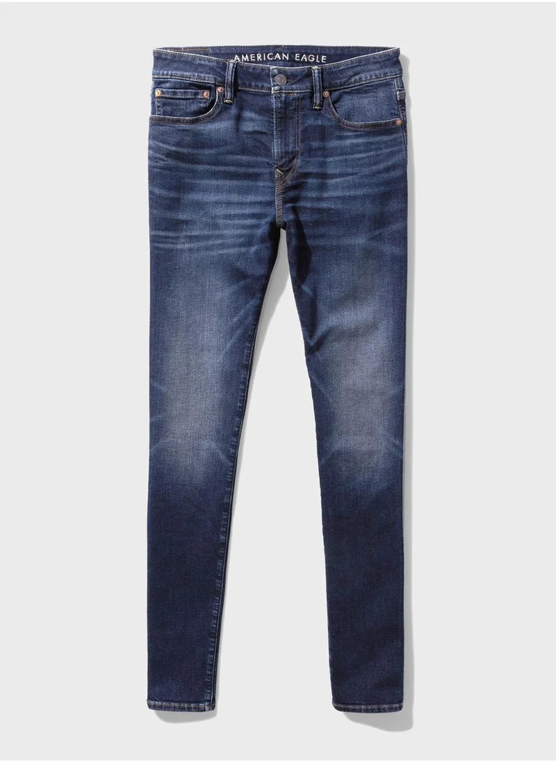 American Eagle Mid Wash Skinny Fit Jeans