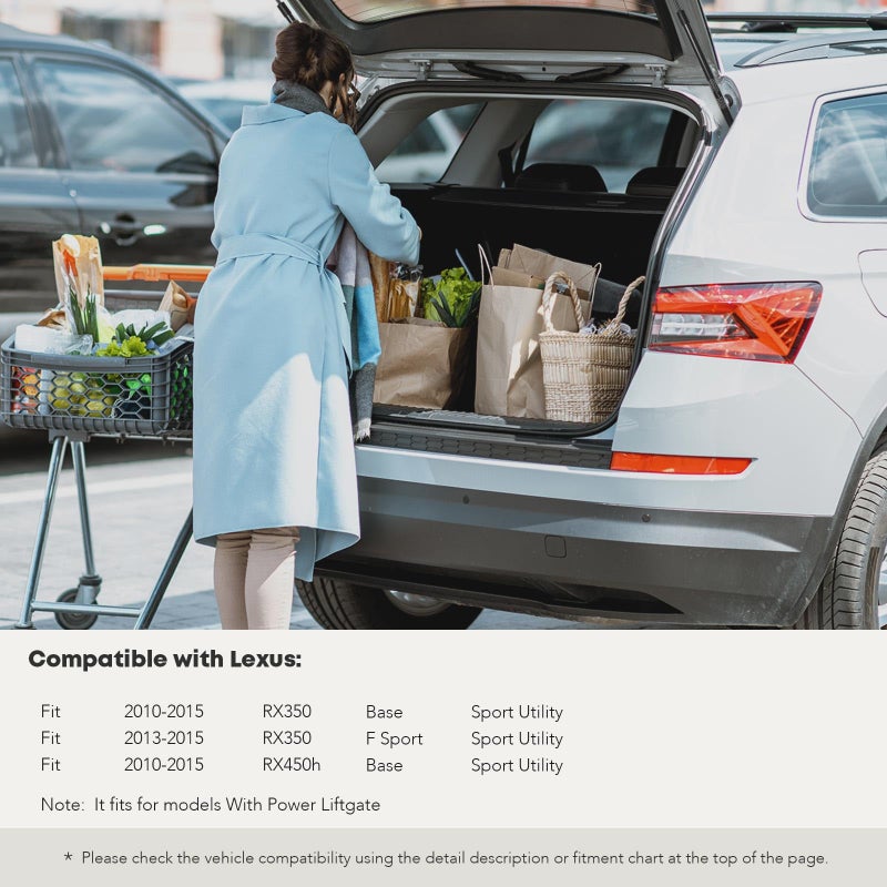 YHTAUTO Set of 2 Rear Trunk Tailgate Lift Supports Struts Replacement for Lexus RX350 RX450h 2010-2015 with Power Liftgate - Image 2