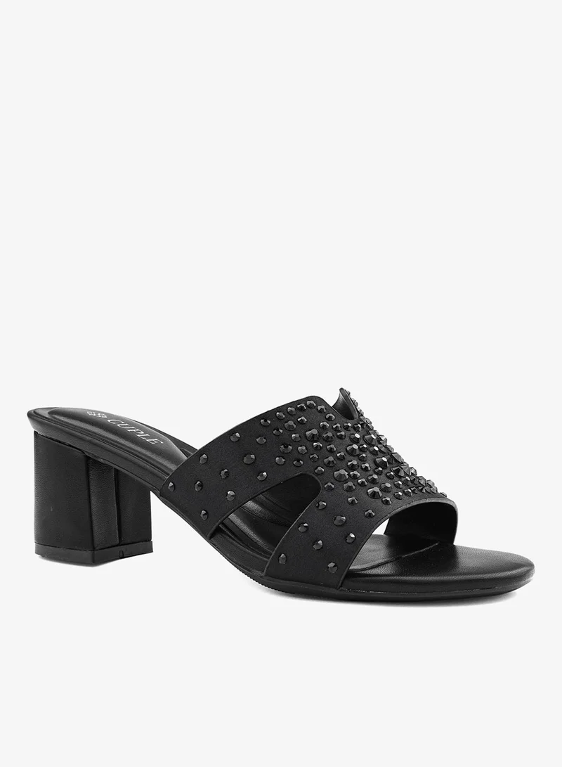 Cuple Womens rhinestones heeled sandals