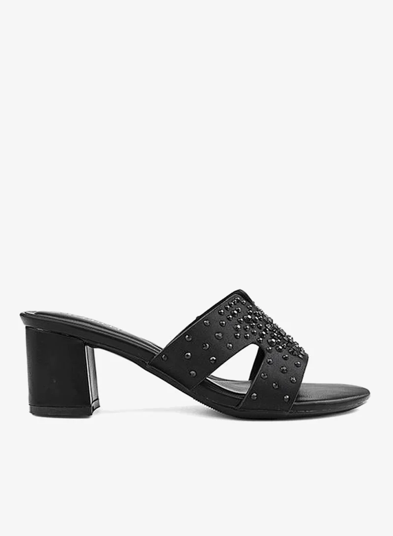 Cuple Womens rhinestones heeled sandals