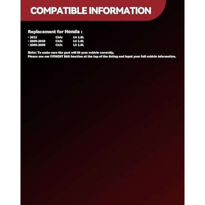 AUTOSITY Alternator Replacement for 2006-2011 Civic, Alternator Replace 11176N 31100RNAA01 AHGA67 31100RNAA012M2 11176 31100RNAA01RM - Image 2