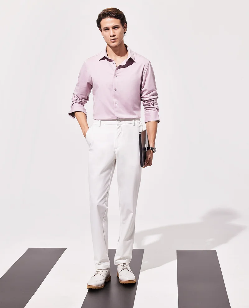 Rare Rabbit Men's 8-Way Stretch Trousers